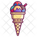 Sundae Ice Cream Cone Icon