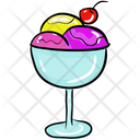 Ice Scoops Ice Cream Cup Frozen Food Icon
