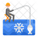 Ice Fishing Icon