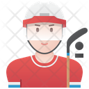 Ice Hockey Player Icon