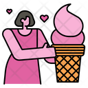 Icecream Love Dessert Icon