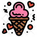 Date Ice Cream Love Icon