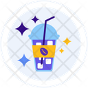 Iced Coffee Ice Drink Icon
