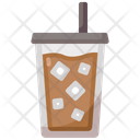Iced Coffee Cafe Cold Drink Icon