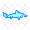 Ichthyosaurus Dinosaur Color Icon