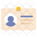 Credential Id Card Icon