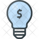 Idea Lightbulb Money Icon