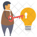 Idea Security Idea Lock Idea Protection Icon