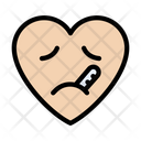 Facewiththermometer Ill Heart Icon