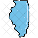 Illinois States Location Icon