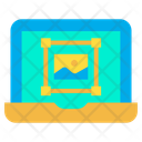 Laptop Image Designing Designing Icon