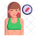Skin Disease Face Infection Skin Allergy Icon