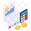 Financial Statement Income Statement Financial Report Icon