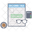 Income Tax Report Paying Tax Tax Icon