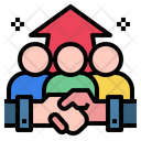 Handshake Bussiness Growth Icon