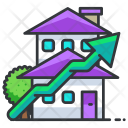 Upwards House Increase Icon