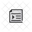 Indent File Document Icon