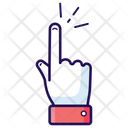 Index Finger Upward Finger Click Icon