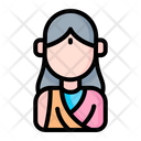 Indian Female  Icon