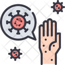 Hand Virus Disease Icon