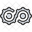 Infinity Loop Infinite Loop Cog Icon