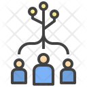 Influence Structure Connection Network Icon