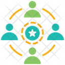 Influencing Surrounding People User Connection Icon