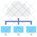 Cloud Infrastructure Cloud Network Cloud Hosting Icon