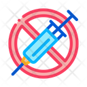Injection Ban Vaccination Icon