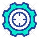 Target Goal Cog Wheel Icon