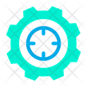 Target Goal Cog Wheel Icon