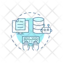 Input data Icon - Download in Rounded Style