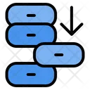 Insert database Icon - Download in Colored Outline Style