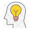 Inspiration Lightbulb Brainstorm Icon