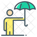 Umbrella Insurance Under An Umbrella Icon