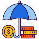 Insurance Umbrella Safe Investment Icon