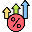 Interest Rate Tax Growth Icon