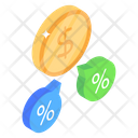 Interest Rates Percentage Increasing Rate Icon