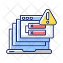 Internal Server Error Icon - Download in Colored Outline Style