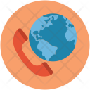 International Call Global Icon