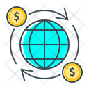 International Finance Global Money Currency Icon