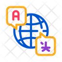 World International Language Icon