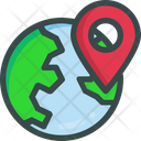 Globe Navigation Location Icon