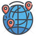 International Location International Delivery Location Worldwide Icon