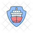 International Marine Shipping Vessel Protection Icon
