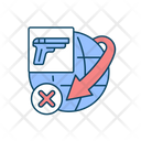 International Restriction On Firearms Shipping Icon