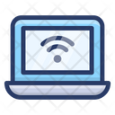 Internet Connected Laptop Wifi Network Wifi Connection Icon