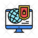 World Protection Internet Icon