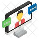 Video Call Job Interview Recruiting Icon