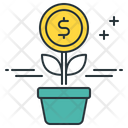 Investment Business Plant Money Plant Icon